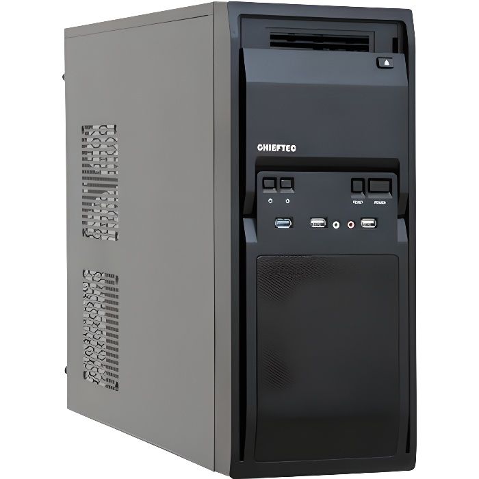 Boîtier Moyen Tour – CHIEFTEC – LG-01B-OP – Noir – ATX MATX – 2x baies 5.25 – 3x baies 3.5 – 1x baie 2.5