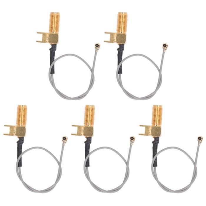 Prise Male MagiDeal Lot De 10pcs 12V DC Alimentation Queue De Cochon Femelle 5.5*2.1mm Cu00e2ble Fil De Fiche Pour CCTV De Su00e9curitu00e9 Connecteur 12v