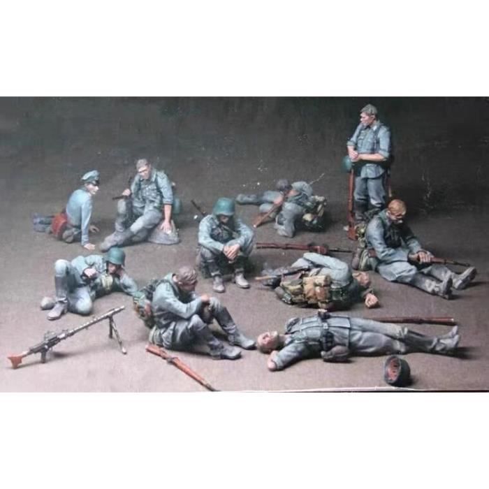 Figurine Soldat Allemand WW2 En Résine 1:35 à Peindre - Modèle Non Peint