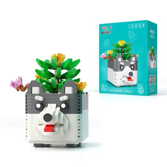 6 types de plantes succulentes série en pot granulés de jouet ornements ...