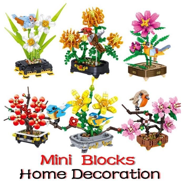 Jeu De Construction Fleurs Orchidée – Bouquet à Assembler Pour Adulte Et Enfant