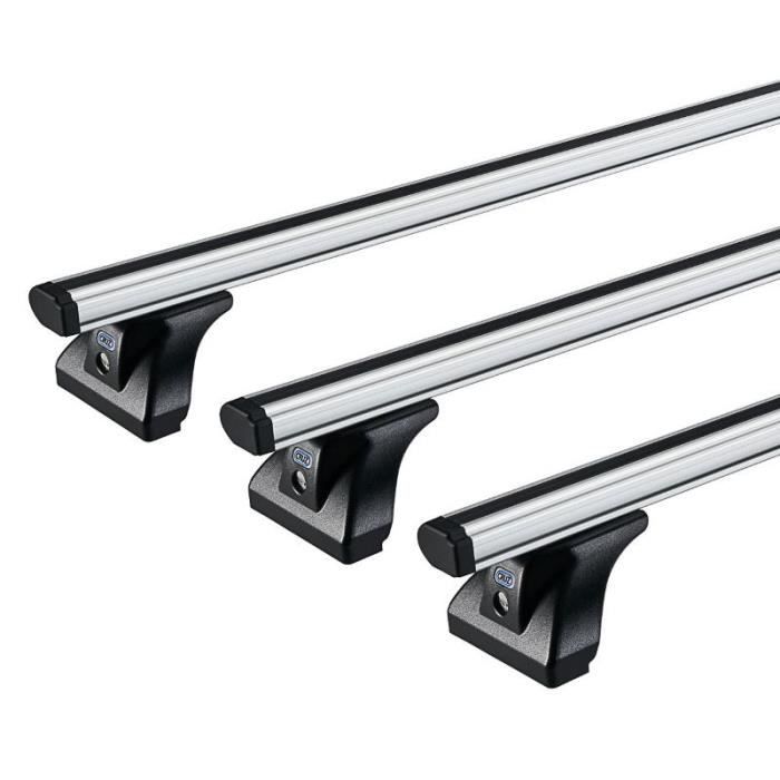 Kit Barres de toit pour Fiat Doblo I 2000-2010 L1 Empattement Court Alu Gris 4x