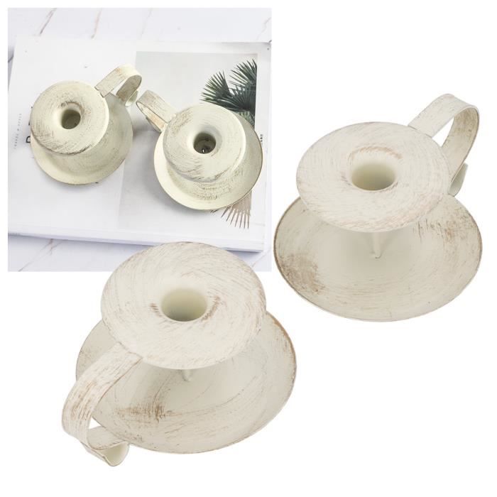 Lot De 6 Bougeoirs Coniques Tanlade Dorés - Support De Sol 21,5" (occasion)