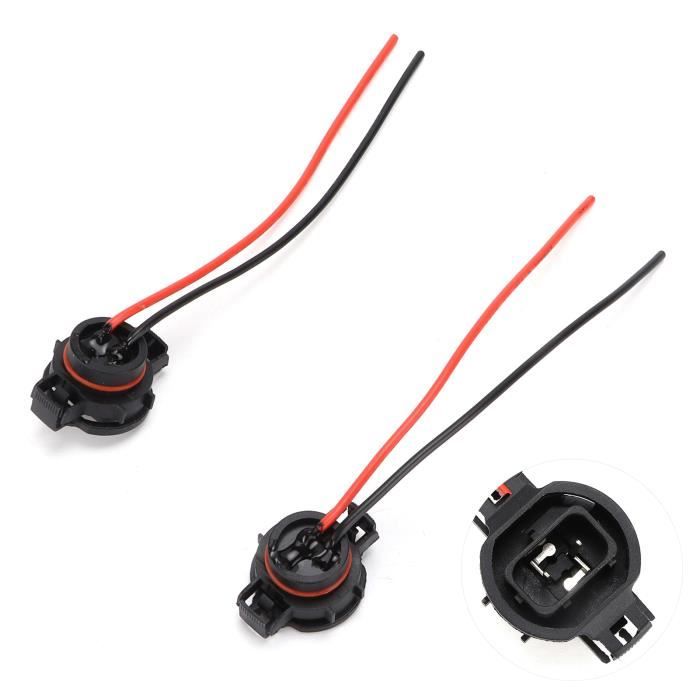 Lot De 4 Prises Câblage H1 Mâle Pour Phares Voiture - Universel Remplacement Halogène/LED