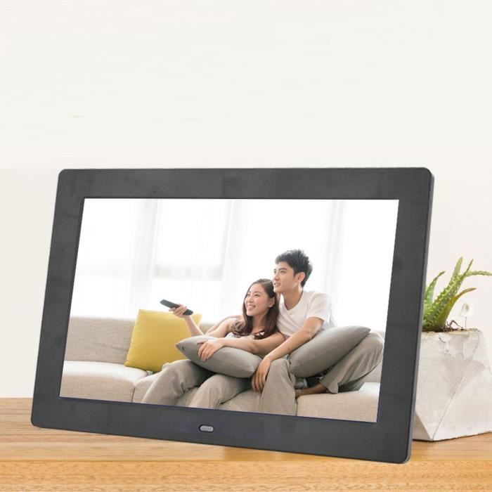 Lyrlody Cadre Photo Numérique 15 Pouces 1024x768 4: 3 Cadre Photo Numérique à écran HD Avec Télécommande, Prise En Charge Photo, Vidéo, Musique, MP3, MP4, Calendrier, Réveil(EU