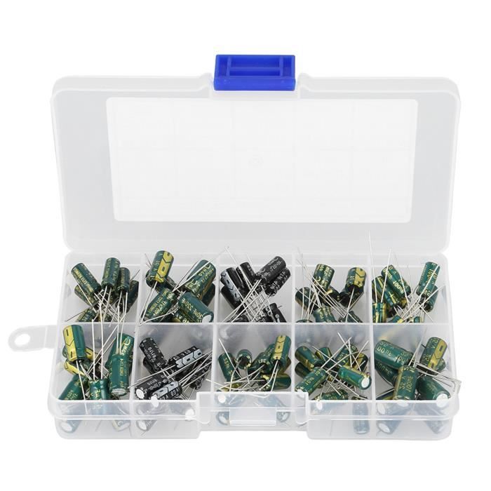 100 Stück Audio Elektrolytkondensatoren - 10 Typen 10V-63V Für DIY