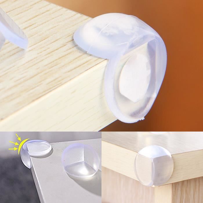 12pcs Transparent Bebe Safe Spherique Protection Table Angle D