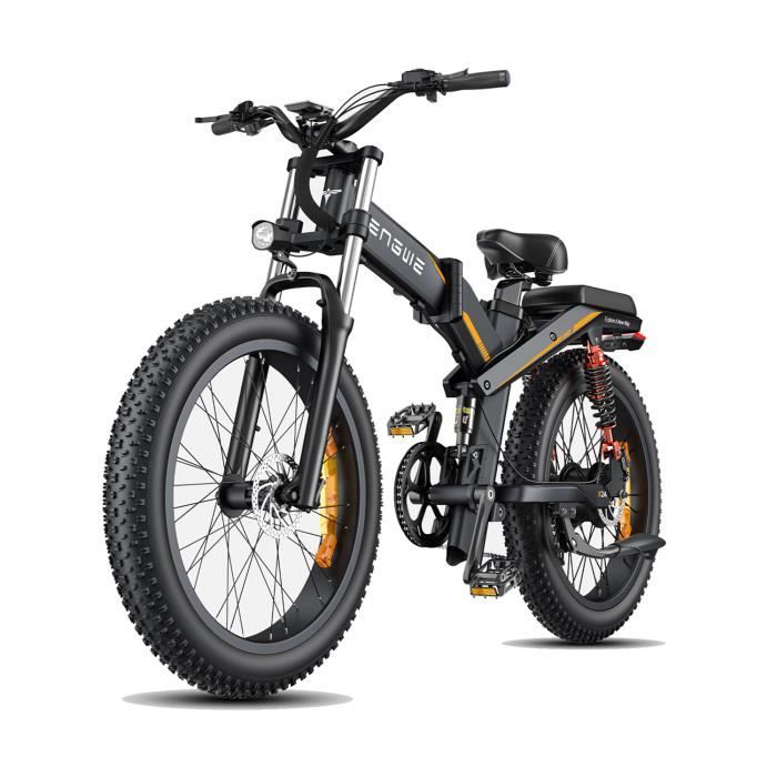 Vélo électrique 1200W ENGWE X24 - Double batterie - 29.2Ah - Kilométrage 100 KM - Triple suspension - Frein à disque hydraulique