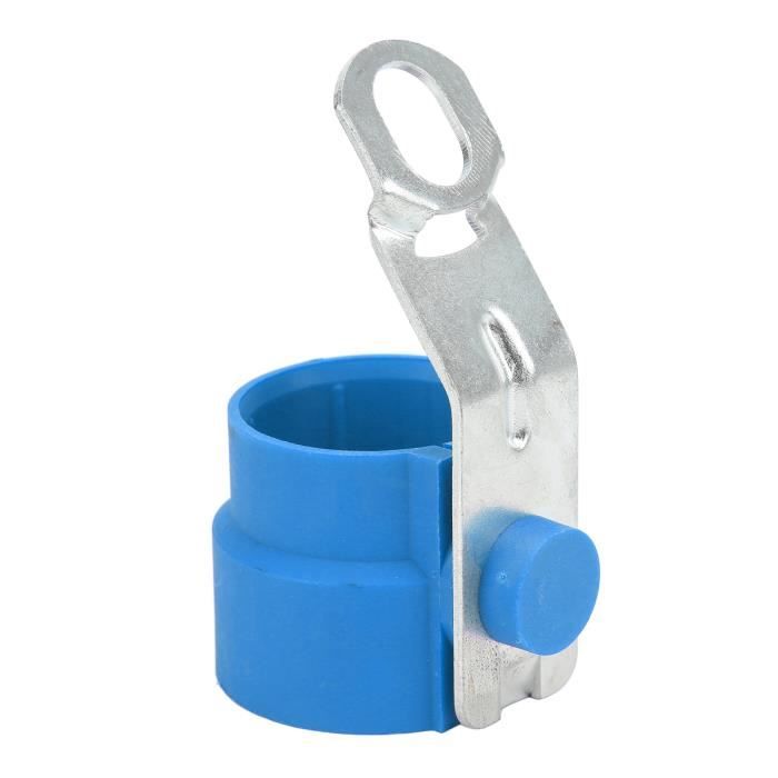 Support De Connecteur De Remorque - Fixateur De Prise 7 Et 13 Broches - Matériau ABS+fer, Dimensions ~7,6x5,3x5,3 Cm - Installation Facile Sans Outils