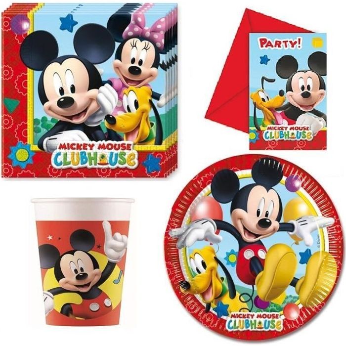 Kit Anniversaire Mickey Cdiscount