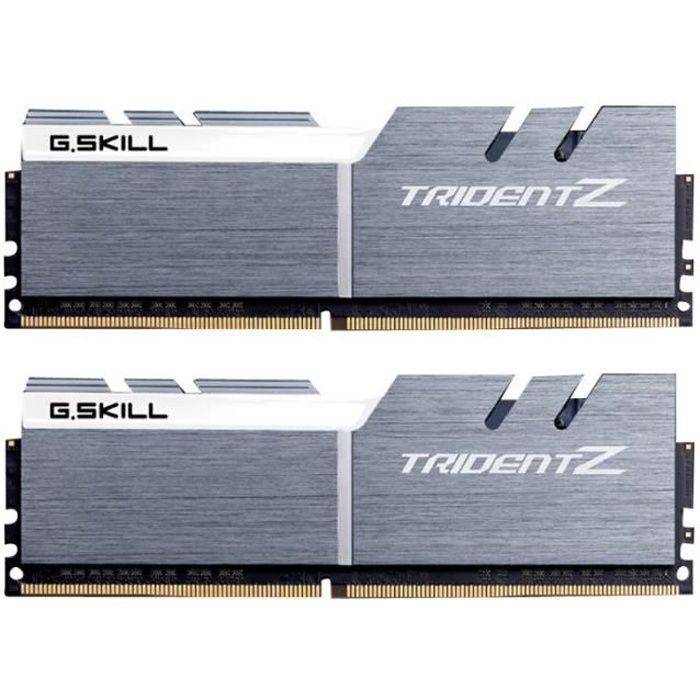  Memoire PC GSKILL RAM PC4-25600 / DDR4 3200 Mhz F4-3200C16D-16GTZSW - DDR4 Enhanced Performance Series - Trident Z pas cher