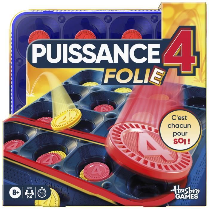 Puissance 4 Folie jeu de groupe familial pour enfants et adultes rebondir par 4 pour gagner dès 8 ans
