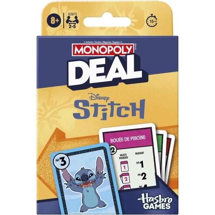 Monopoly Deal édition Disney Stitch Jeu de Cartes Version française - vue 6