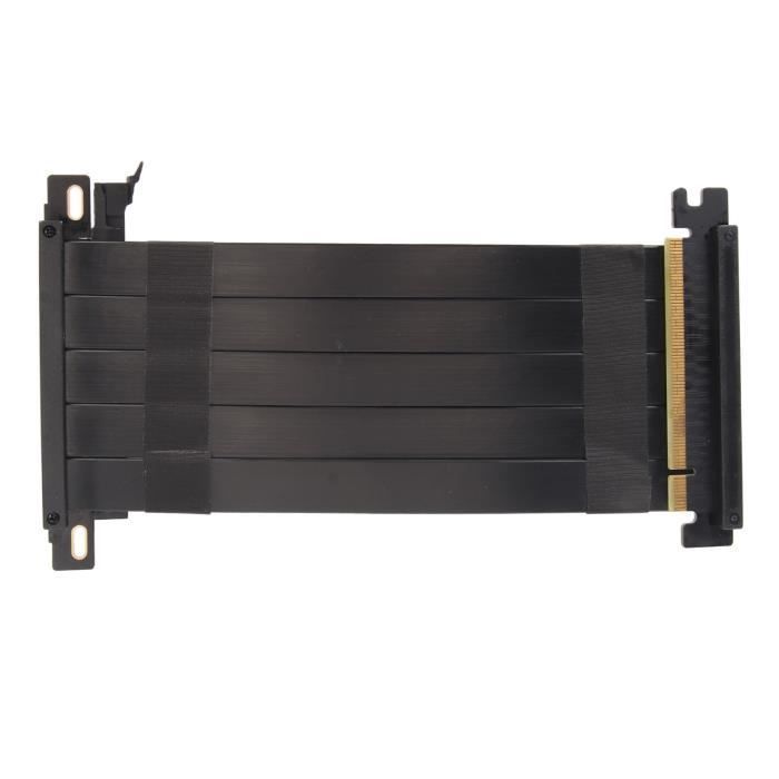 HURRISE Câble élévateur PCIE 4.0 Câble Riser PCIE 4.0 X16, câble d ...