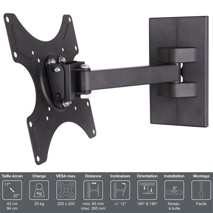 Inotek Wmb101 Support Tv Mural 17 A 37 Achat Vente