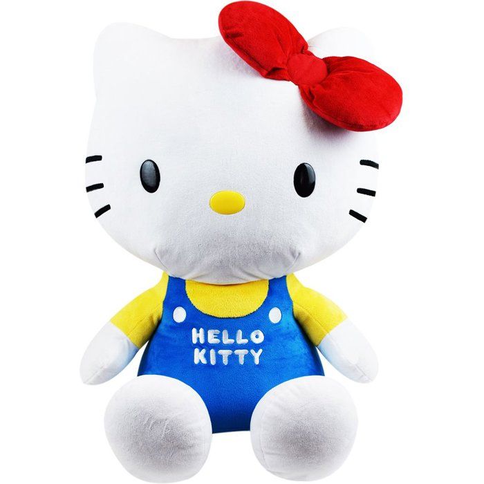 Jemini Peluche Géante Hello Kitty Xxl 65 Cm Ultra Douce Lavable Machine