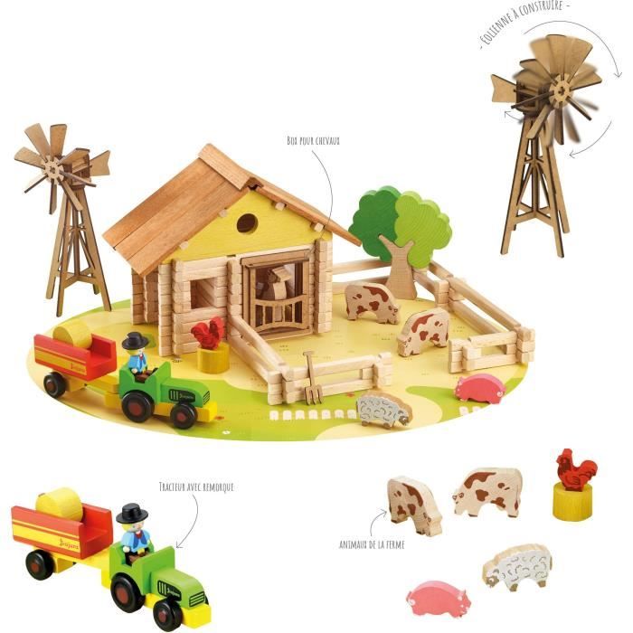 Jeujura Ma Ferme en Bois 60 Pièces - vue 7