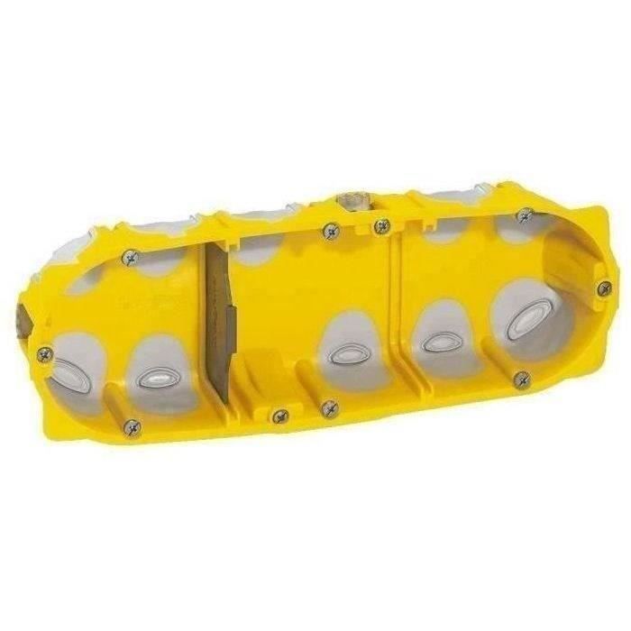 LEGRAND Boîte à encastrer Energy 3 postes plaque de plâtre