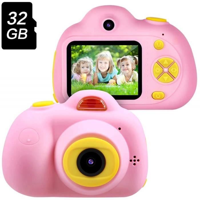 Letouch 2019 Appareil Photo Numerique Enfant Rose Jouet Cadeau Fille 3 10 Ans 8MP 1080P Appareil Photo Selfie avec 32Go SD Cdiscount Jeux Jouets