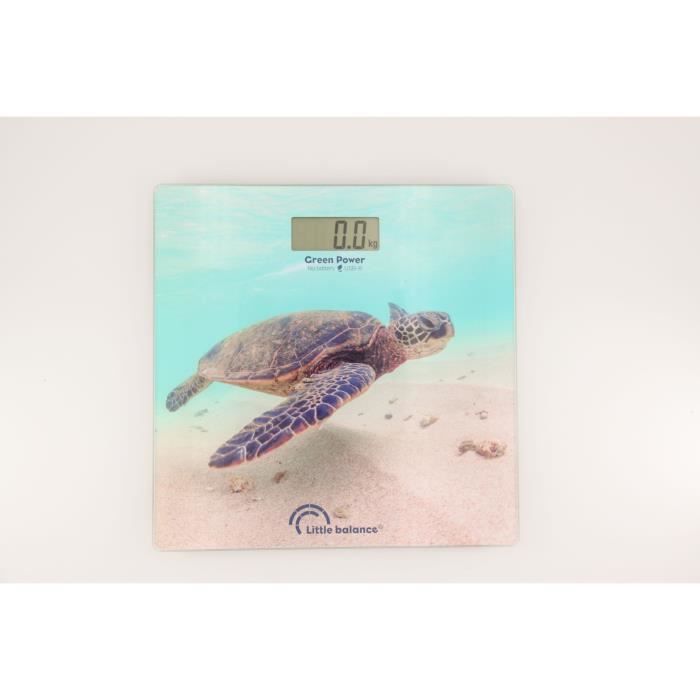 Pèse personne électronique LITTLE BALANCE 8653 USB 180 kg / 100 g Motif tortue