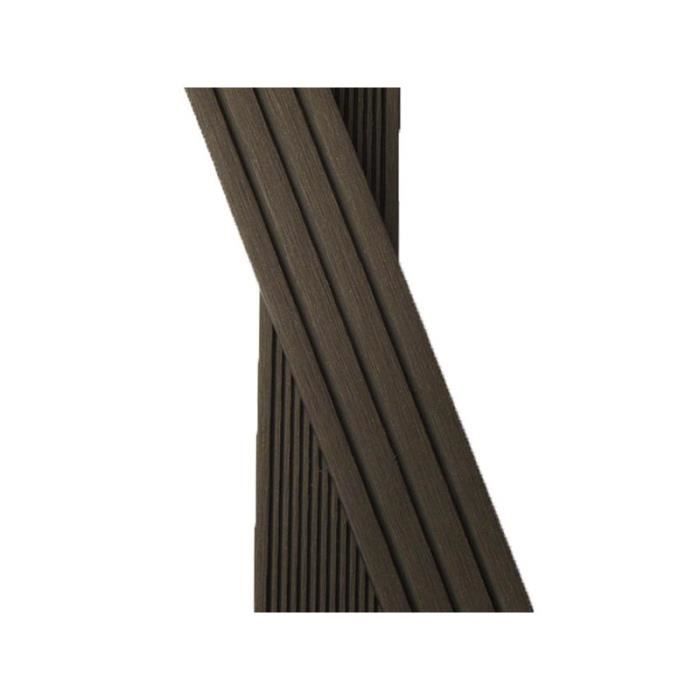 Plinthe Finition Terrasse Bois Composite L 200 Cm L 5 5 Cm E 1 Cm Chocolat Achat Vente Revetement En Planche Plinthe Finition Terrasse B Cdiscount