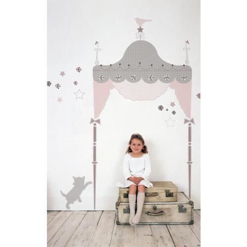 ROOMMATES - 53 Stickers repositionnables géants tête de lit princesse pour chambre enfant 46 x 102 cm