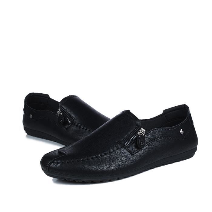 Mocassin blanc on sale homme pas cher