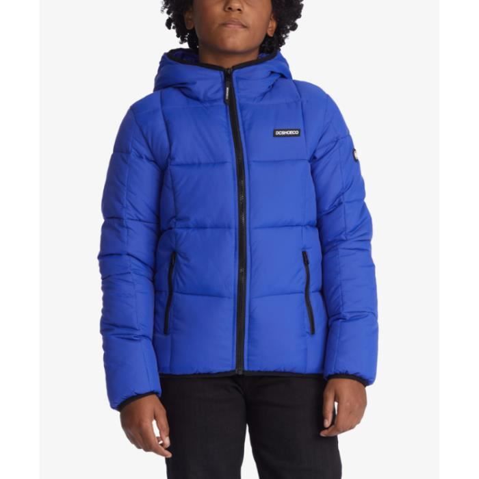 DC Junior Doudoune bleu electrique 16 ans Bleu Garcons Bleu Cdiscount Pret a Porter
