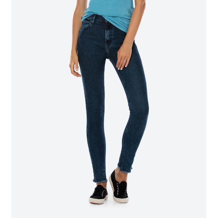 Jeans Levi's Line 8 Skinny taille haute bleu pour femmes. 29423 0008. Bleu  Bleu - Cdiscount Prêt-à-Porter