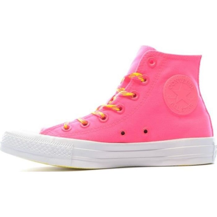 converse rose fluo basse