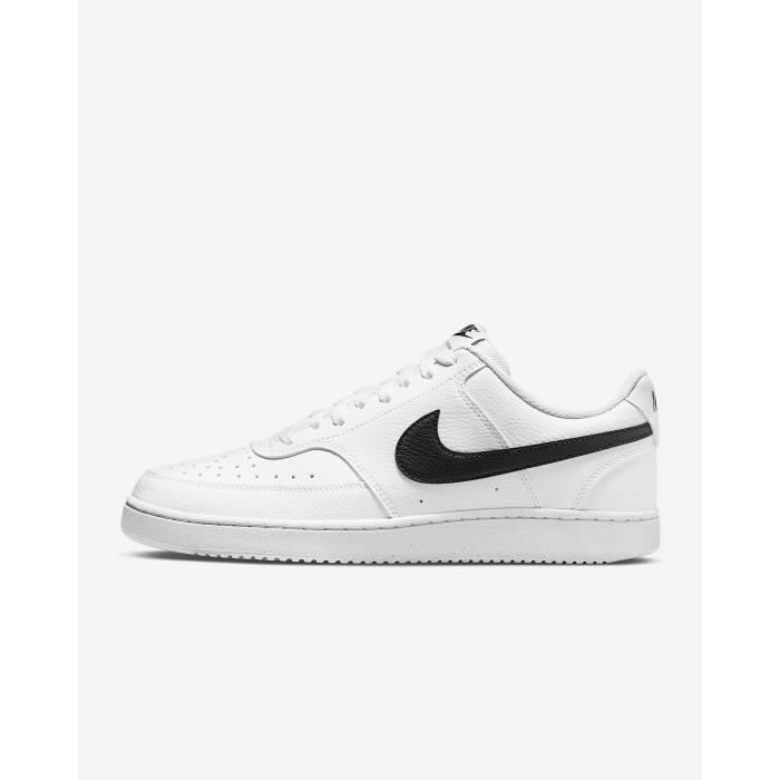 Baskets Blanc/Noir Homme Nike Court Vision Low