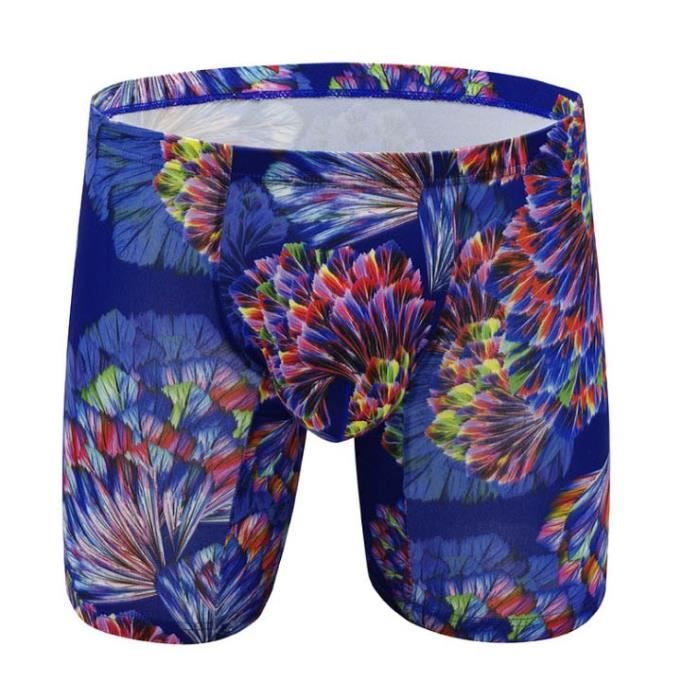 Boxer mi long imprime Sexy pour Homme Fibre de lait Grande poche convexe en U Blanc Blanc Cdiscount Pret a Porter