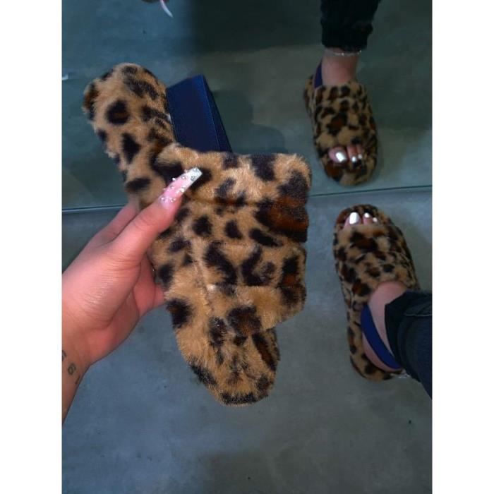 Chaussons D'Hiver En Peluche Ultra-Douillets Pour Femme – Chauds, Antidérapants, Semelles Épaisses à Mémoire De Forme – Idéal Intérieur & Extérieur