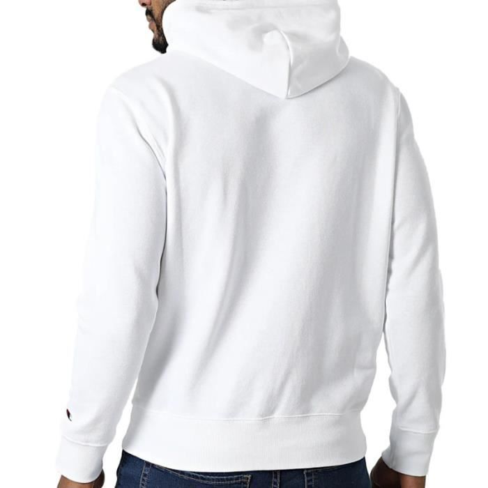 Sweat à capuche Champion Blanc Col capuche Manches longues