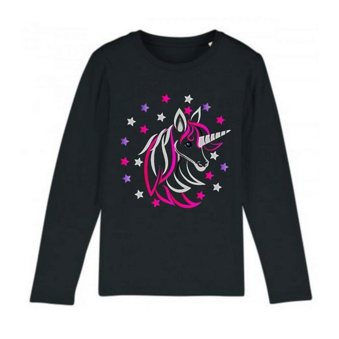 Tee shirt fille manche longue clearance