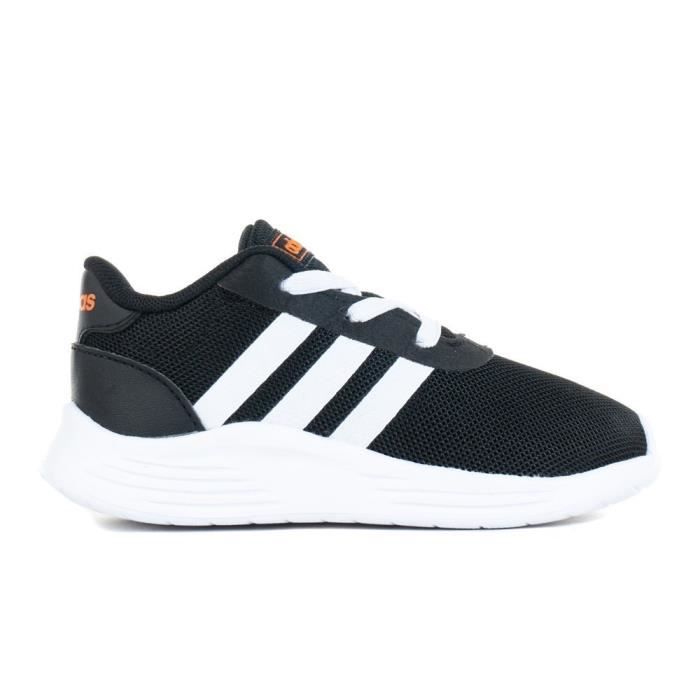 Chaussures bebe ADIDAS Lite Racer 20 I Noir Blanc Canvas Lacets Noir Cdiscount Chaussures