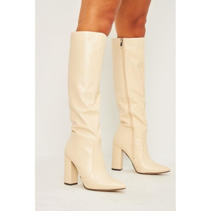 bottine beige a talon