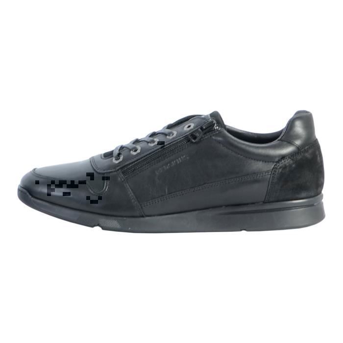 Redskins Basket Cuir Redskins Croustill 2 - REDSKINS - Homme - Noir - Lacets - Plat
