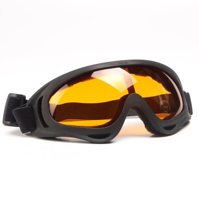 Masque Lunettes Moto LAMEDA - Antibuée, Anti-UV, Coupe-vent Pour Ski, Snowboard, Motocross
