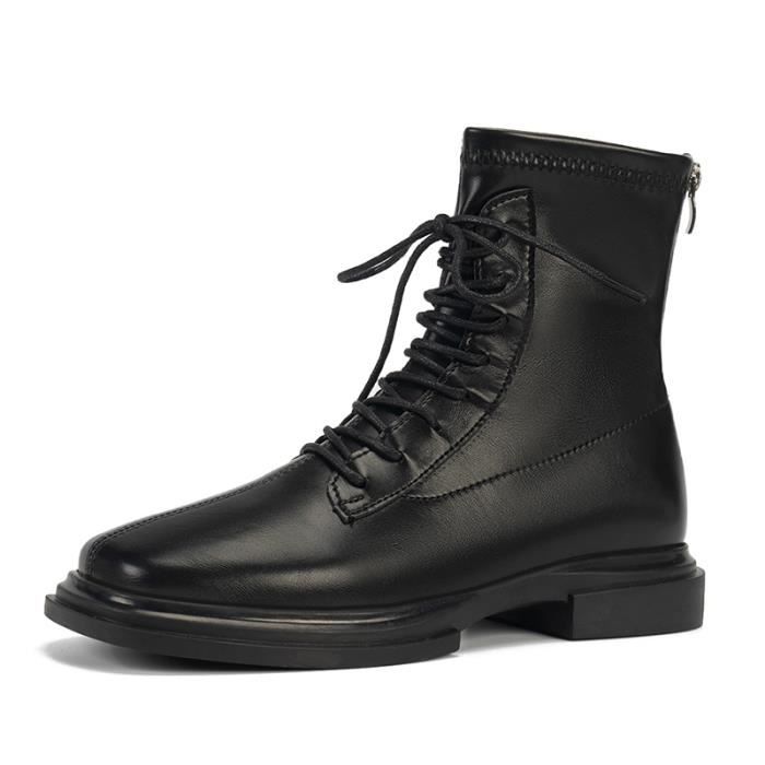 Bottines Hiver Femme Imperméables à Lacets - Soutien Voûte Plantaire, Semelle Antidérapante, Coupe Large - 5
