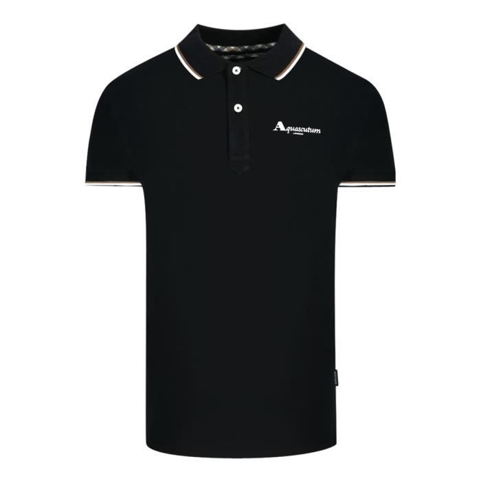 Aquascutum Polo Shirt Noir - Cdiscount Prêt-à-Porter