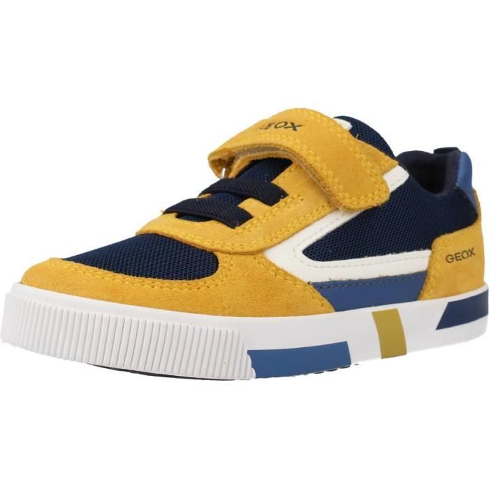 Basket GEOX 135342 Jaune Enfant Garcon Jaune Cdiscount Chaussures