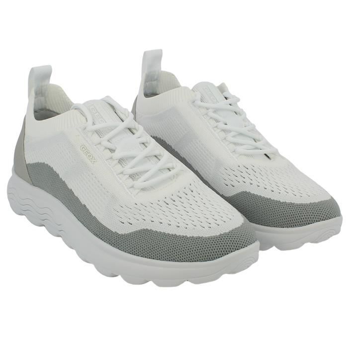 Geox Sneaker Spherica - GEOX - Blanc - Tela Elasticizzata - Sistema di Areazione Brevettato - Suola Spherica