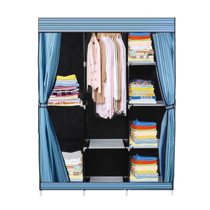 Armoire De Rangement Garde Robe Penderie Etagere Armoire De