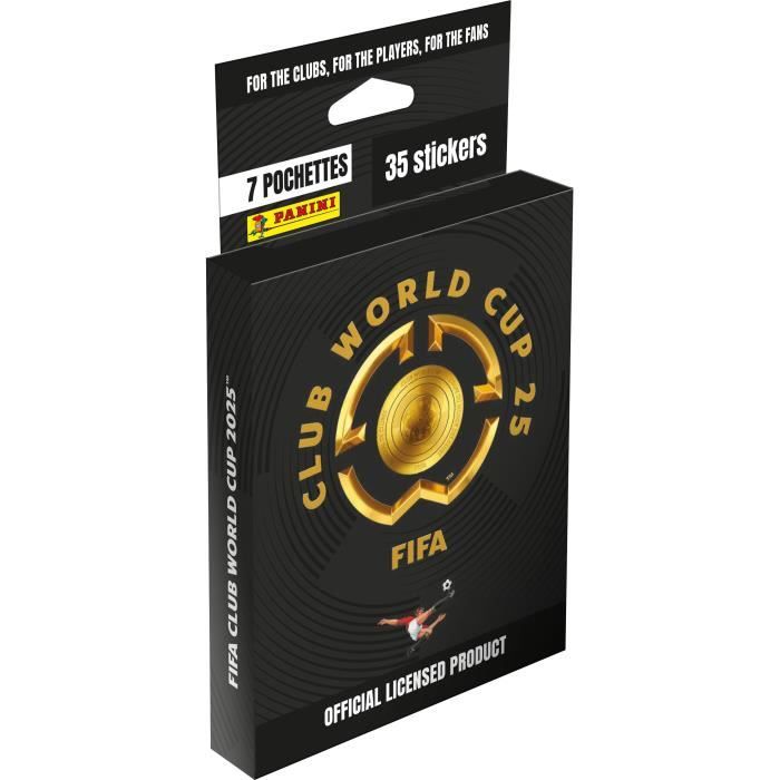 Blister PANINI CLUBS WORLD CUP 2025 7 pochettes 35 Stickers