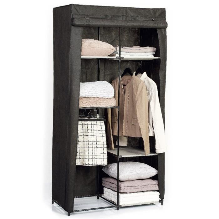 Armoire Dressing Modulable Noir Achat Vente Armoire De Chambre