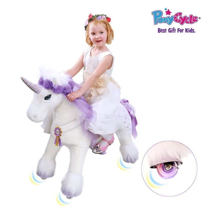 PonyCycle® - Voiture à Pédale Licorne Princesse pour Fille 3~5ans - Blanc  et Violet Clair - Cdiscount Jeux - Jouets