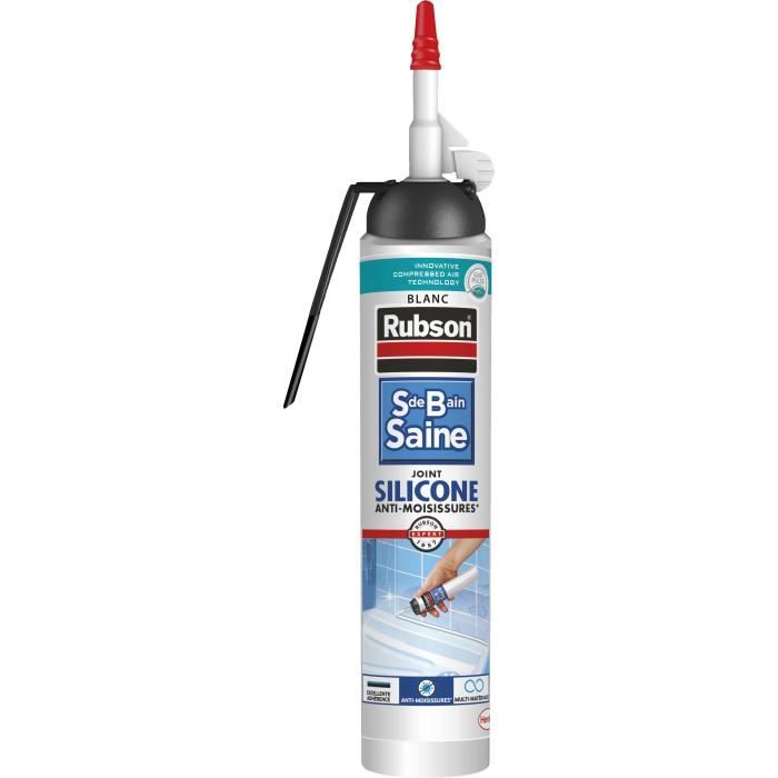 Mastic sanitaires RUBSON 2683038 Joint Facile Salle de bain Saine Mastic 200ml - vue 2