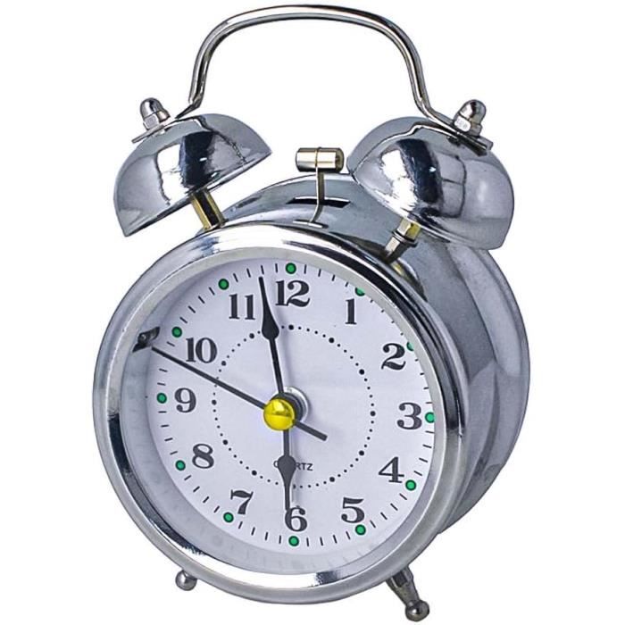 Réveil à aiguilles - Alarme double cloche - Moineau Instruments