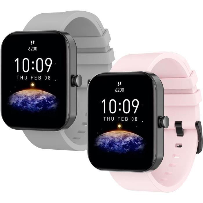 kwmobile Bracelet Compatible avec Amazfit Active (A2211) Bracelet - 2X